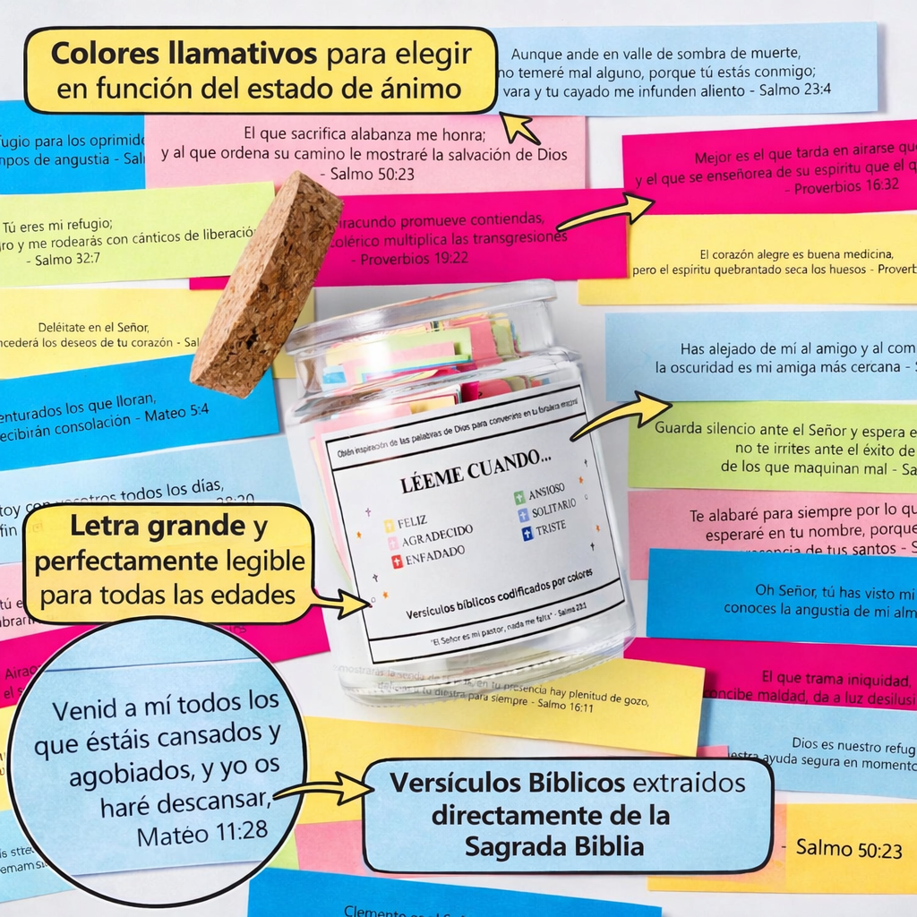 Tarro de Versículos Bíblicos